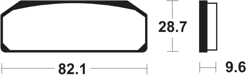 TECNI BRAKE PADS MSR345 SINTER METAL