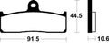 TECNI BRAKE PADS MSR365 SINTER METAL