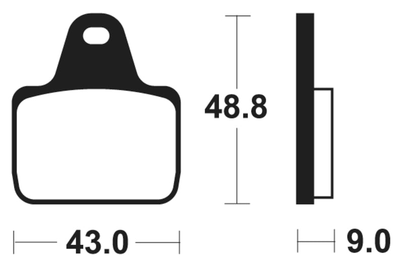 TECNI BRAKE PADS MSR387 SINTER METAL