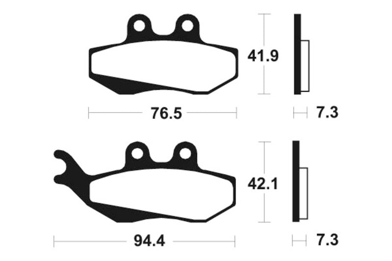 TECNI BRAKE PADS MSS189 SINTER METAL