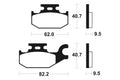 TECNI BRAKE PADS MSS254 SINTER METAL