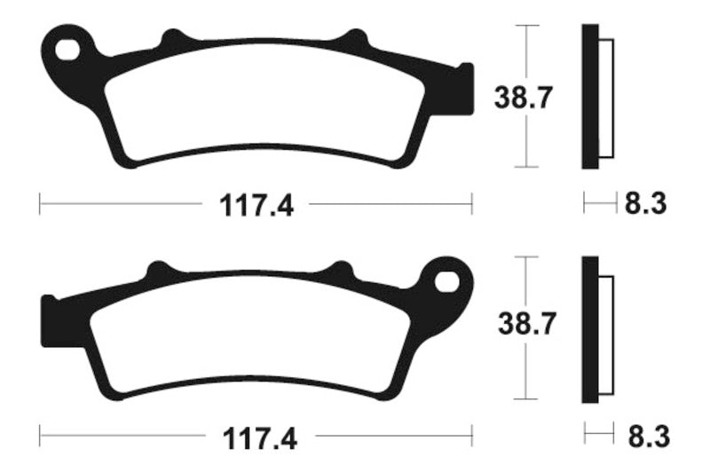 TECNI BRAKE PADS MSS261 SINTER METAL