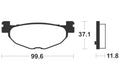TECNI BRAKE PADS MSS312 SINTER METAL