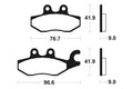 TECNI BRAKE PADS MSS318 SINTER METAL