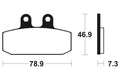 TECNI BRAKE PADS MSS88 SINTER METAL