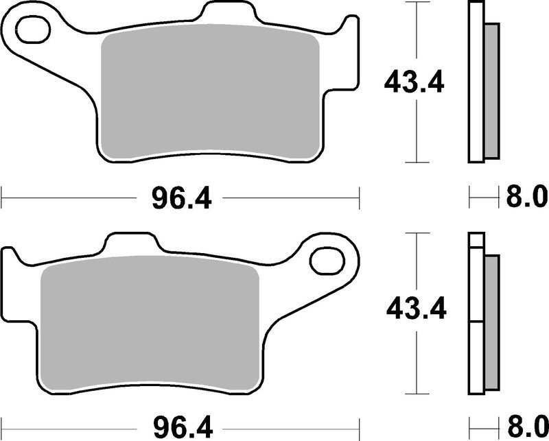 BREMB BRAKE PADS 07GR88SA SINTER METAL