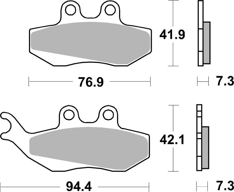 BREMB BRAKE PADS 07012XS SINTER METAL