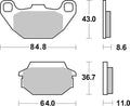 BREMB BRAKE PADS 07022XS SINTER METAL