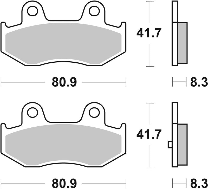 BREMB BRAKE PADS 07055XS SINTER METAL