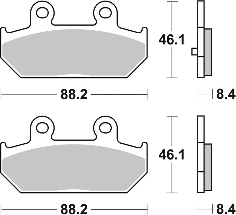 BREMB BRAKE PADS 07058XS SINTER METAL