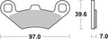 BREMB BRAKE PADS 07104XS SINTER METAL