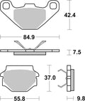 BREMB BRAKE PADS 07BB0708 ORGANIC