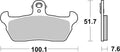 BREMB BRAKE PADS 07BB1606 ORGANIC