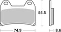 BREMB BRAKE PADS 07BB1907 ORGANIC