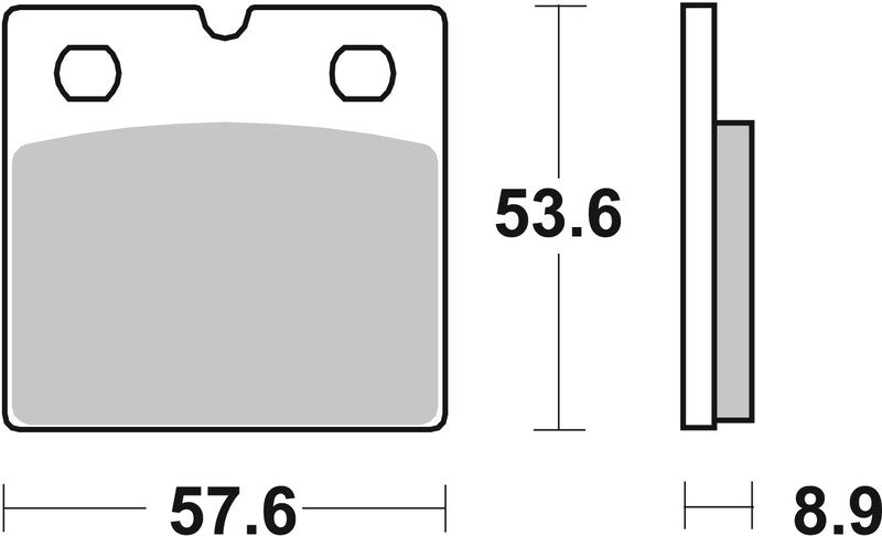 BREMB BRAKE PADS 07BB2107 ORGANIC