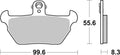 BREMB BRAKE PADS 07BB2207 ORGANIC
