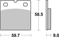 BREMB BRAKE PADS 07BB2307 ORGANIC