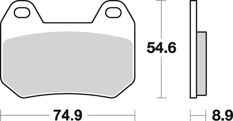 BREMB BRAKE PADS 07BB2507 ORGANIC