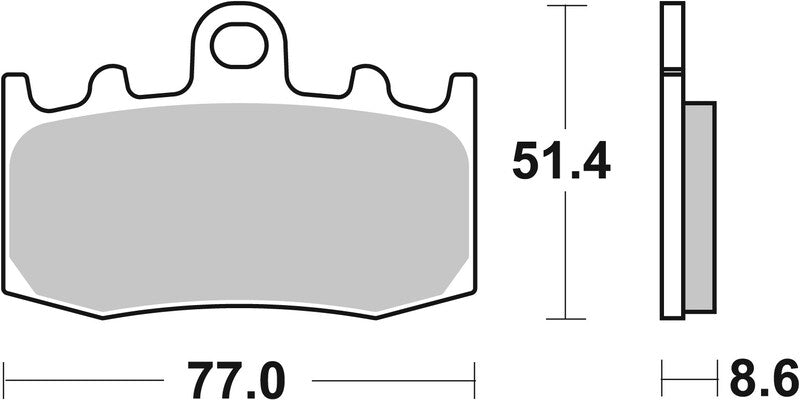 BREMB BRAKE PADS 07BB26LA SINTER METAL