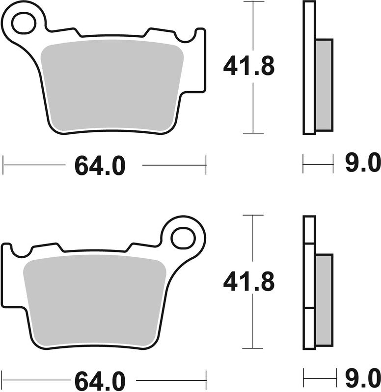 BREMB BRAKE PADS 07BB27SX SINTER METAL