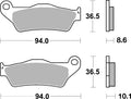 BREMB BRAKE PADS 07BB28SP SINTER METAL