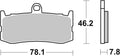 BREMB BRAKE PADS 07GR06SA SINTER METAL