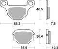 BREMB BRAKE PADS 07GR09CC CARBON CERAMIC