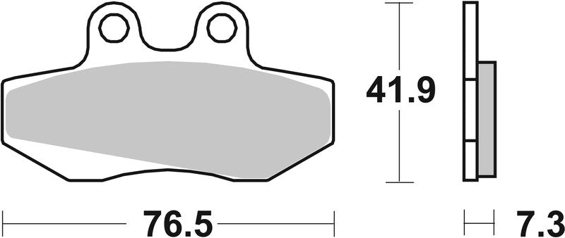 BREMB BRAKE PADS 07GR1406 ORGANIC