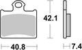 BREMB BRAKE PADS 07GR16SD SINTER METAL