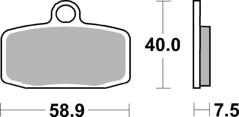 BREMB BRAKE PADS 07GR20SD SINTER METAL