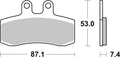 BREMB BRAKE PADS 07GR2106 ORGANIC