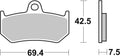 BREMB BRAKE PADS 07GR35SP SINTER METAL
