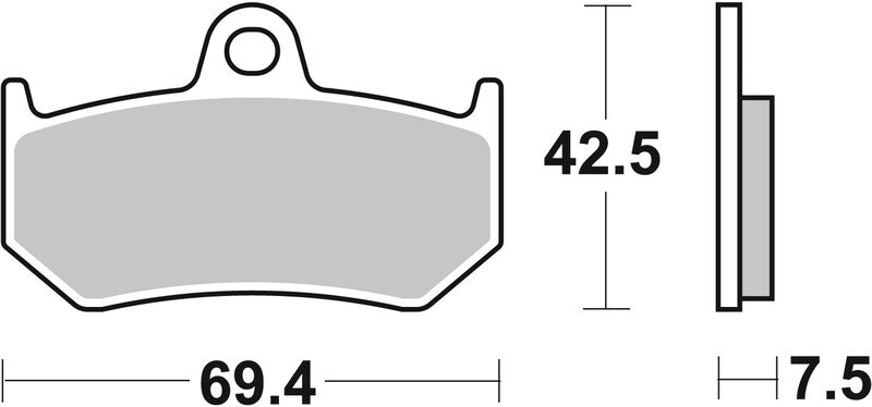 BREMB BRAKE PADS 07GR35SP SINTER METAL