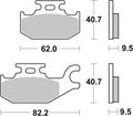BREMB BRAKE PADS 07GR49SX SINTER METAL