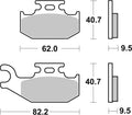 BREMB BRAKE PADS 07GR50SD SINTER METAL