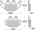 BREMB BRAKE PADS 07GR52SD SINTER METAL