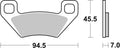 BREMB BRAKE PADS 07GR53SD SINTER METAL