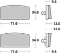 BREMB BRAKE PADS 07GR5915 ORGANIC