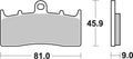 BREMB BRAKE PADS 07GR62LA SINTER METAL