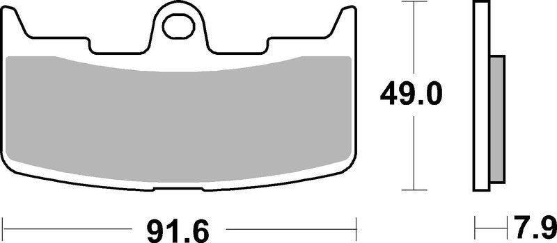 BREMB BRAKE PADS 07GR68SA SINTER METAL