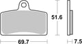 BREMB BRAKE PADS 07GR72SA SINTER METAL