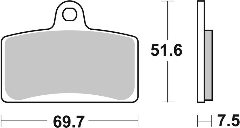 BREMB BRAKE PADS 07GR72SA SINTER METAL
