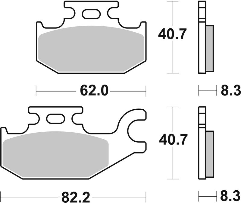 BREMB BRAKE PADS 07GR73SD SINTER METAL