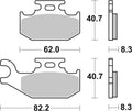 BREMB BRAKE PADS 07GR74SD SINTER METAL