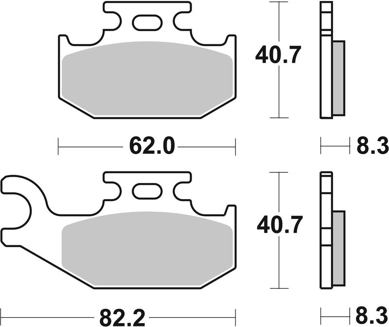 BREMB BRAKE PADS 07GR74SD SINTER METAL