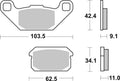 BREMB BRAKE PADS 07GR78CC CARBON CERAMIC