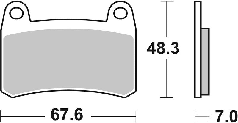 BREMB BRAKE PADS 07GR83SA SINTER METAL
