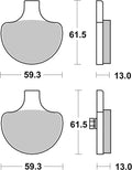 BREMB BRAKE PADS 07HD0614 ORGANIC