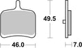 BREMB BRAKE PADS 07HD08SP SINTER METAL