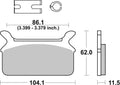 BREMB BRAKE PADS 07HD0910 ORGANIC